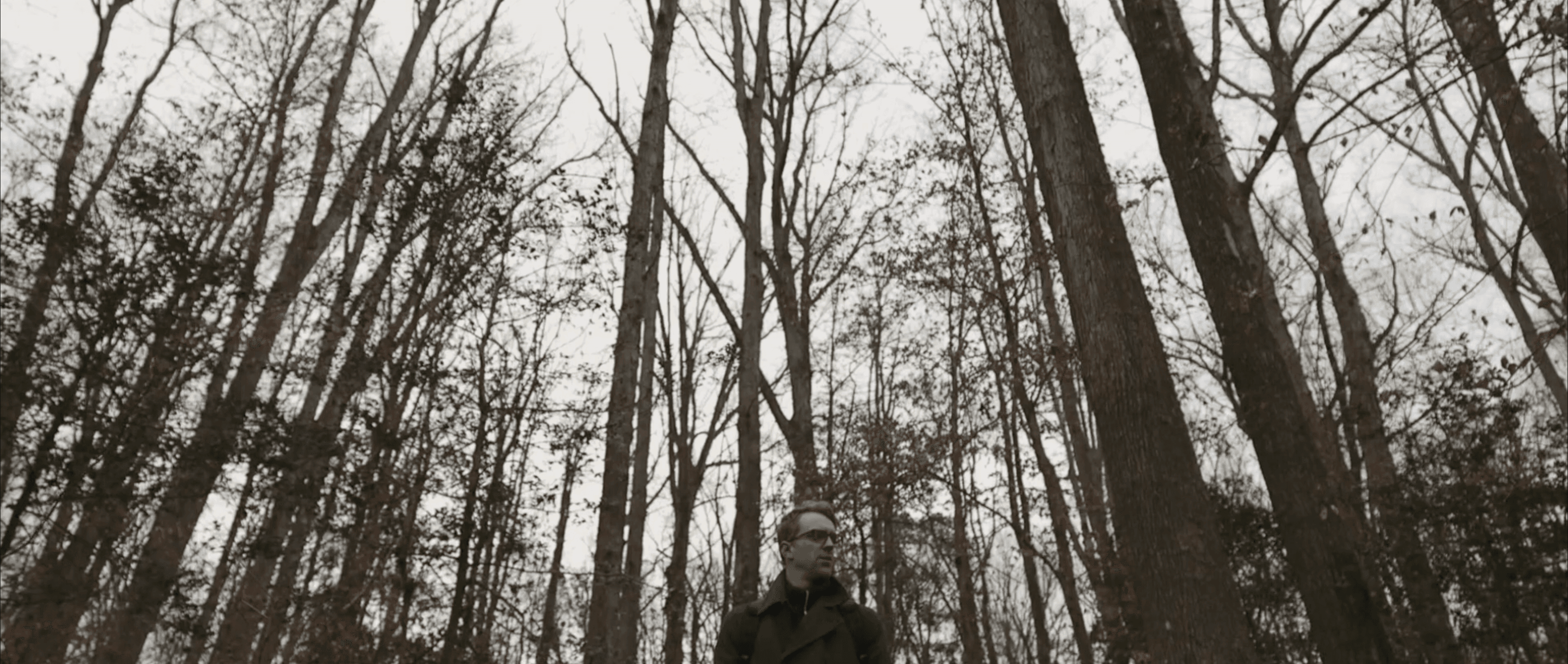 Jared Boggess in the forest