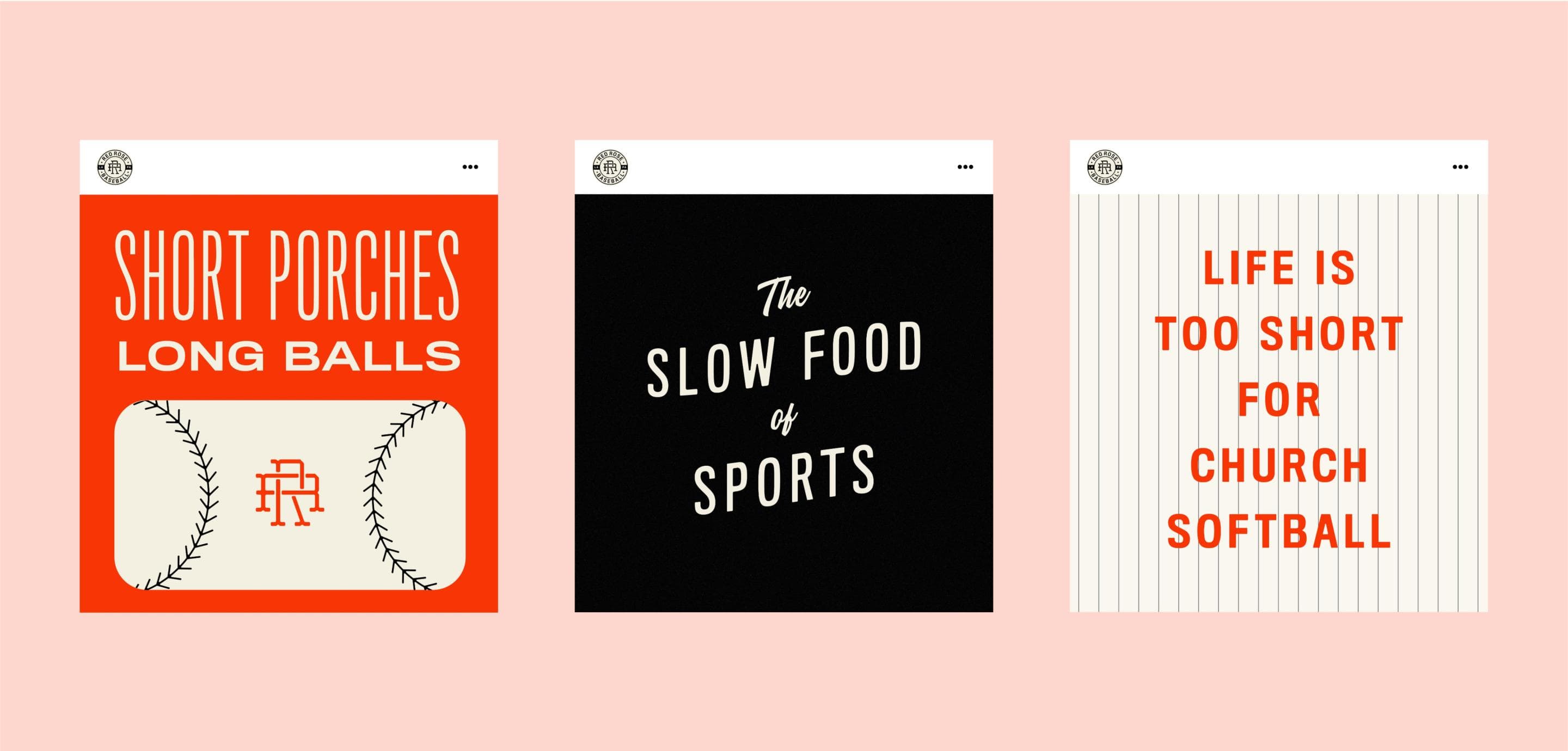 baseball club tagline graphics